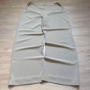 36x30 Tan Baggy Wide Leg Heavyweight Dress Pants Y2K Grunge Vintage 2000s